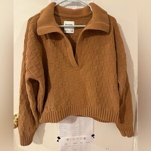 Abercrombie & Fitch Women's Brown/Tan Sweater